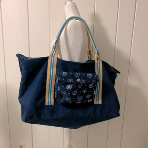 Pink Victoria Secret bags - Navy blue vintage vs pink duffel bag!